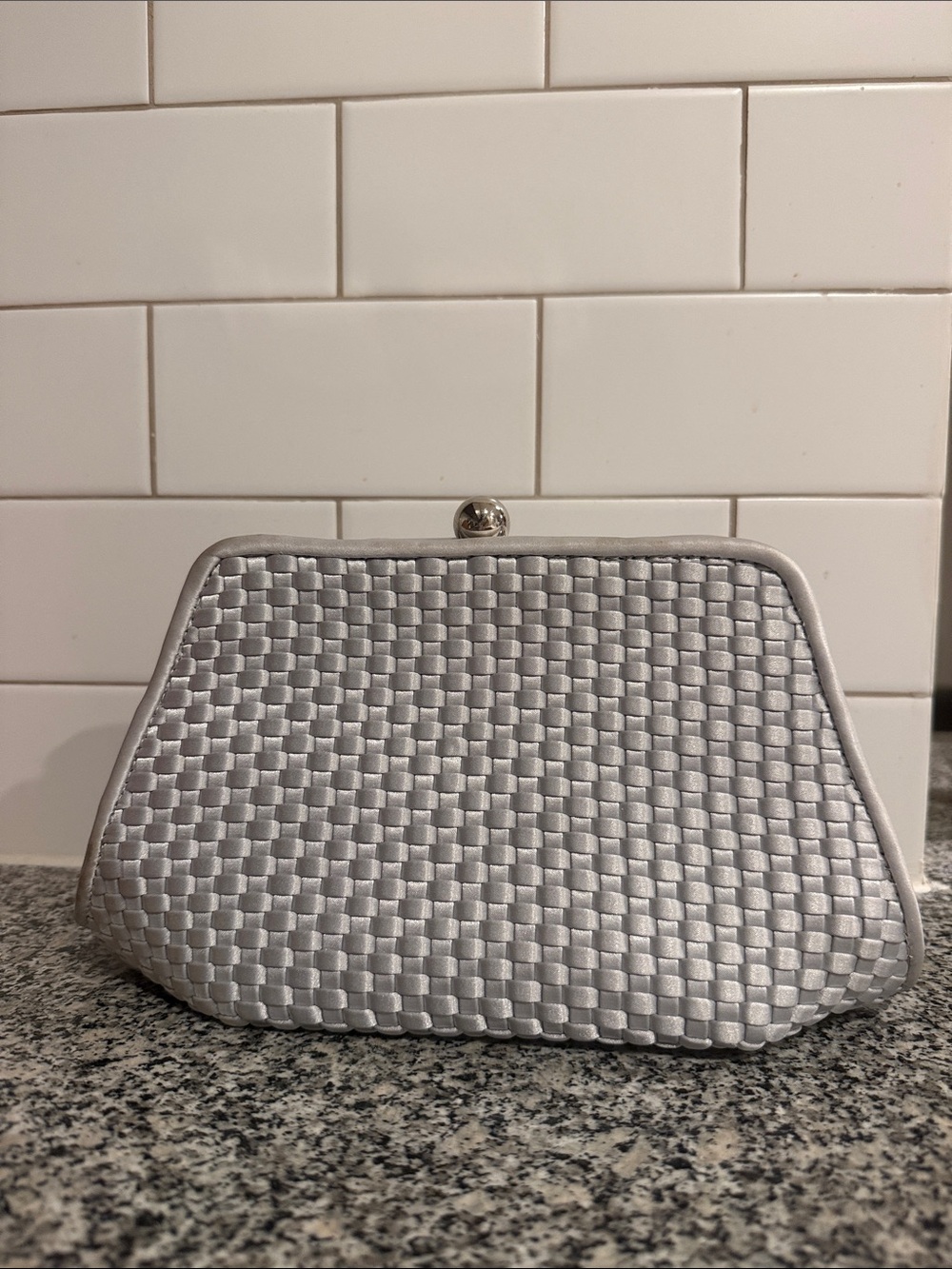 Kate Landry Silver Clutch | NEW